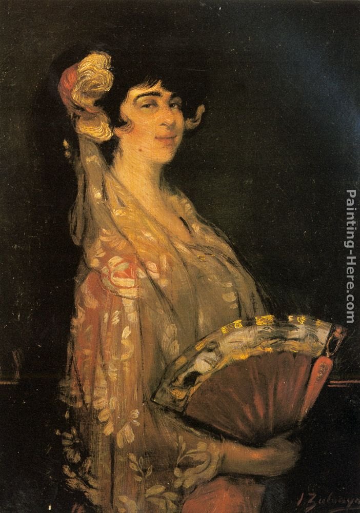Ignacio Zuloaga y Zabaleta An Elegant Lady Fanning Herself